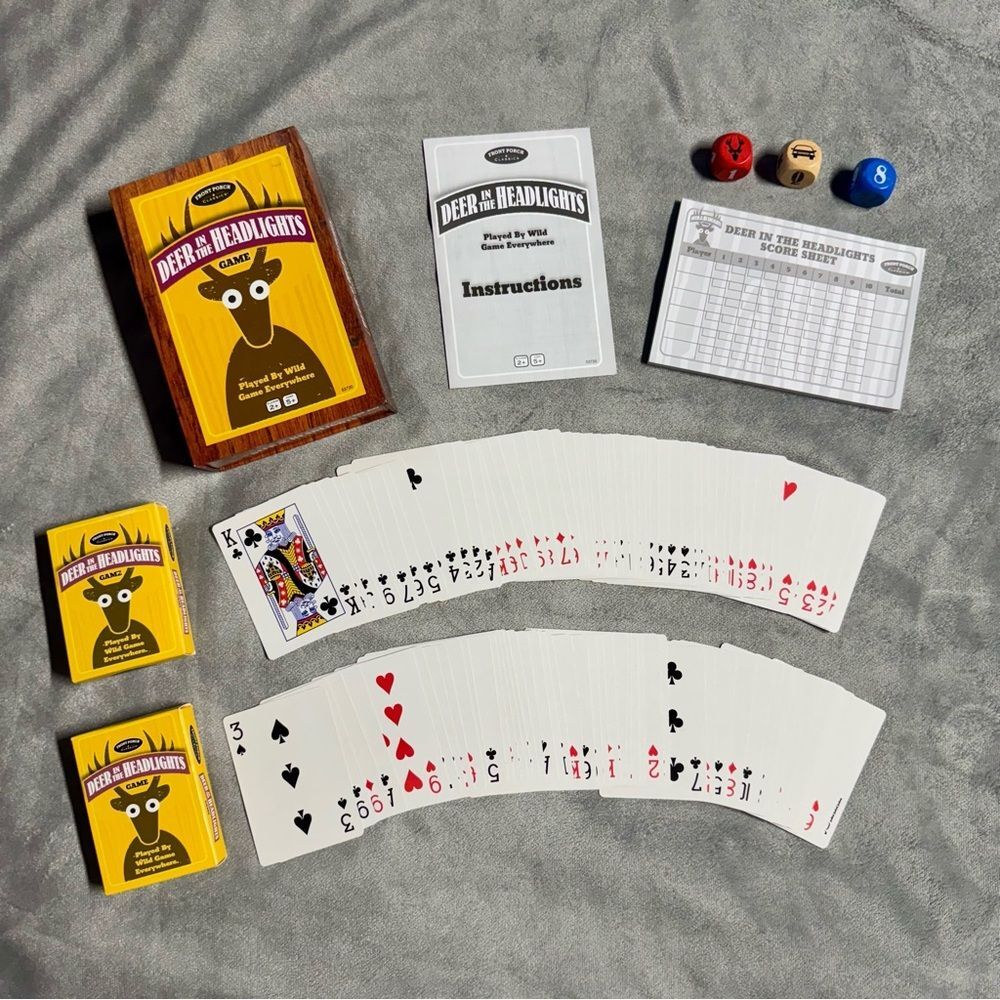 Deer in the Headlights Card and Dice Game | Board Game | Excellent